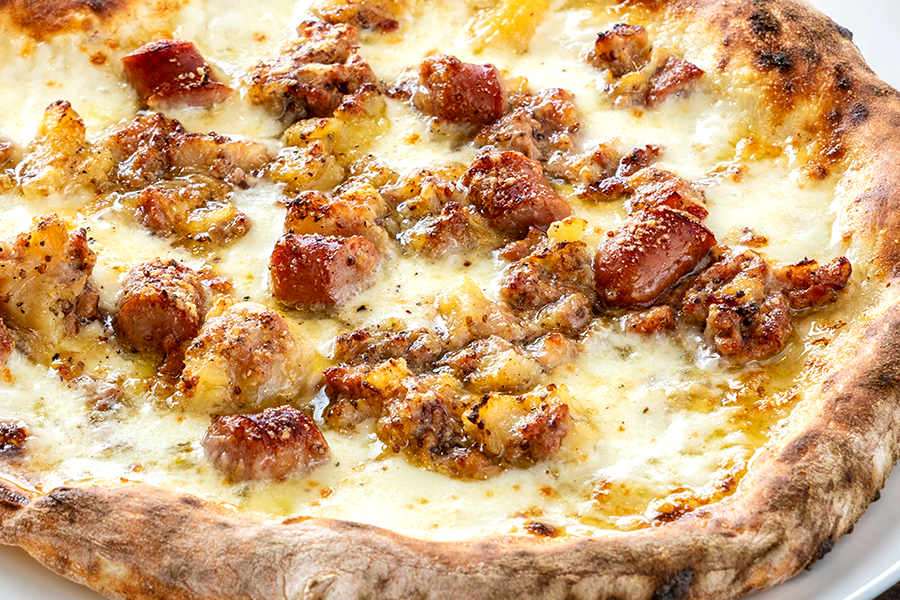 キノコとベーコン